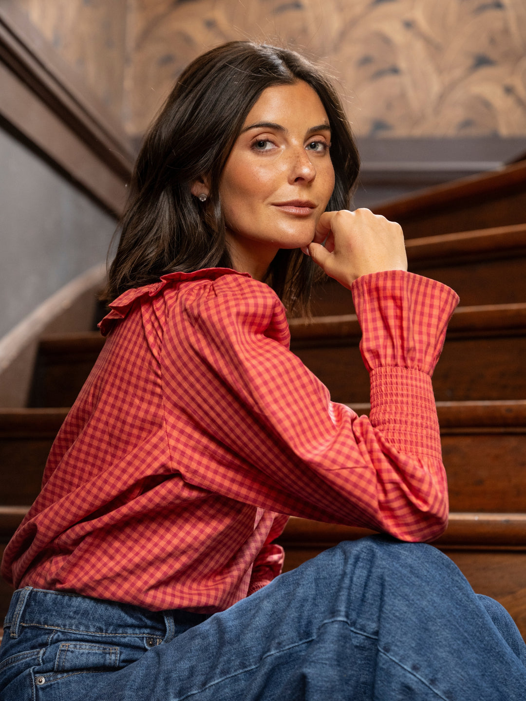 Blusa Panal Cuadros