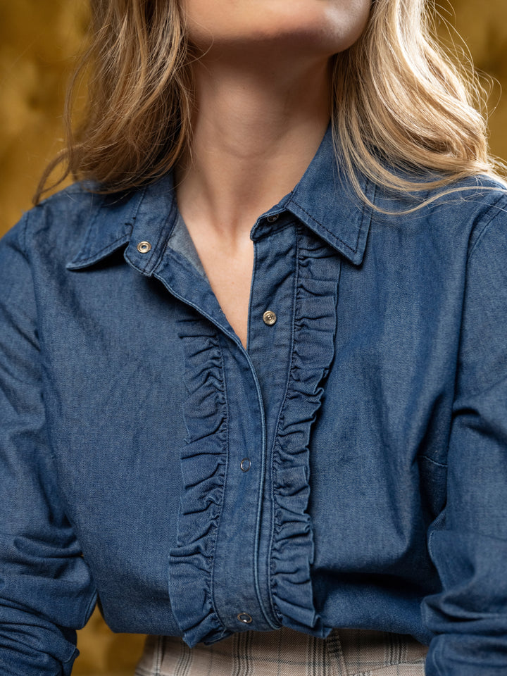 Blusa Denim Vuelos