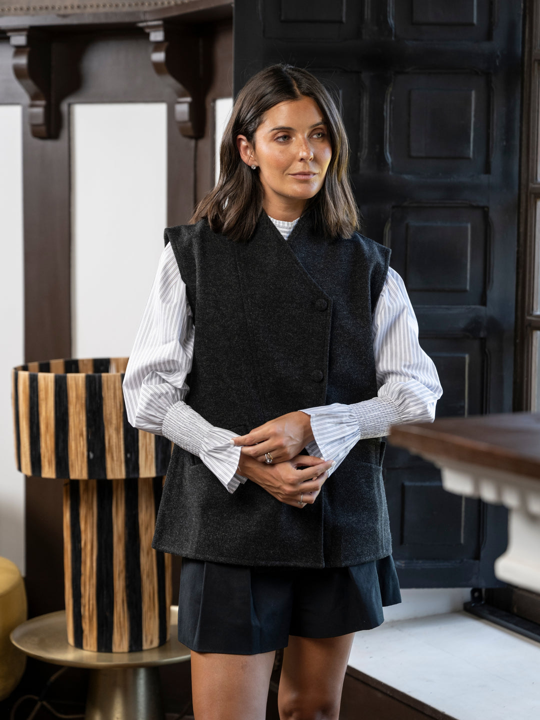 Vest Oversize Grafito