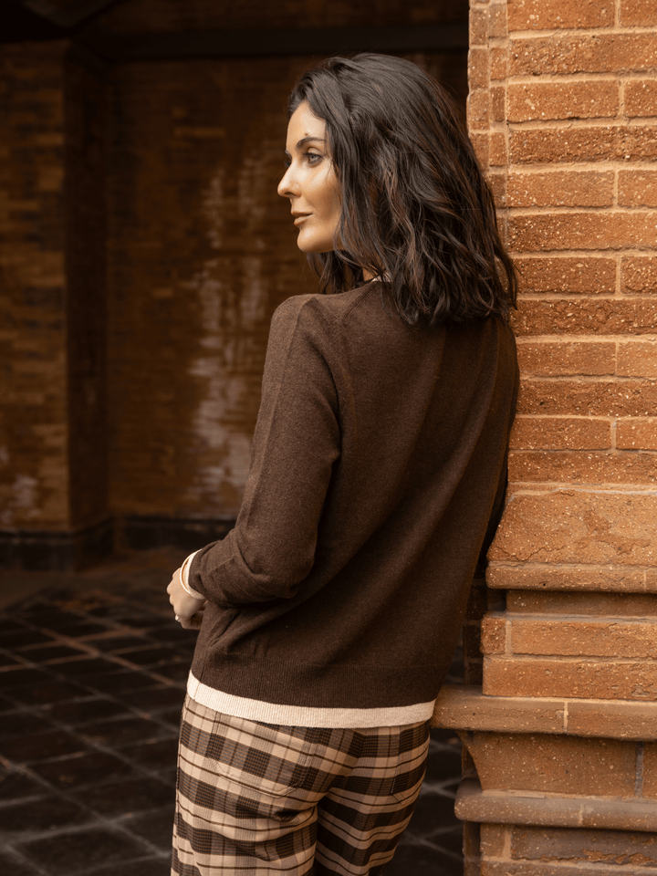 Sweater botones chocolate