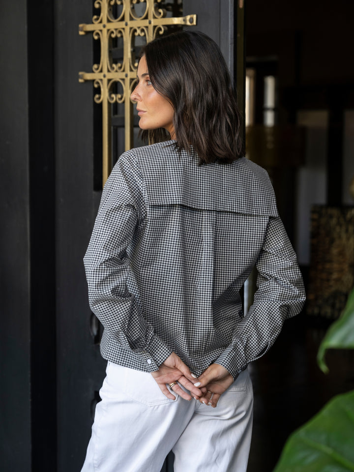 Blusa Vichy Negro