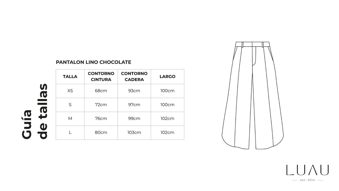 Pantalon Lino Chocolate