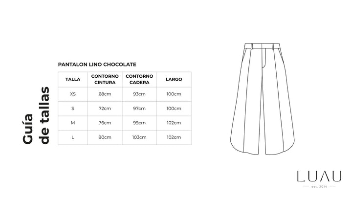 Pantalon Lino Chocolate