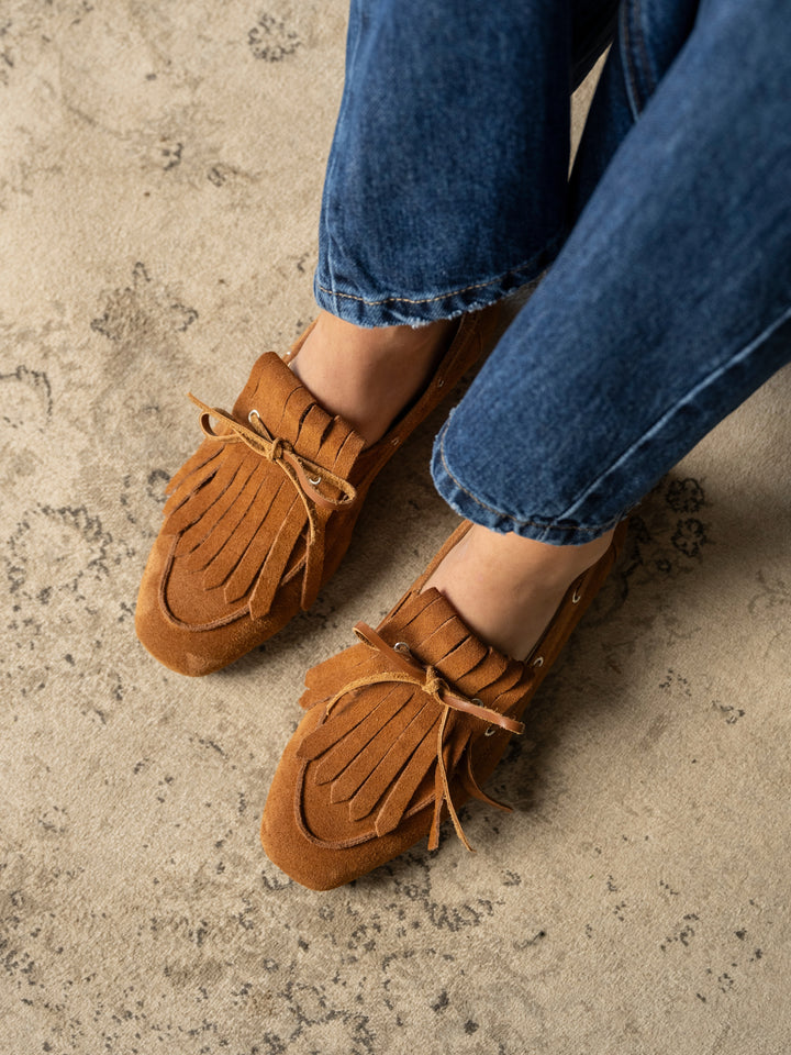 Mocasin Portofino Flecos Beige