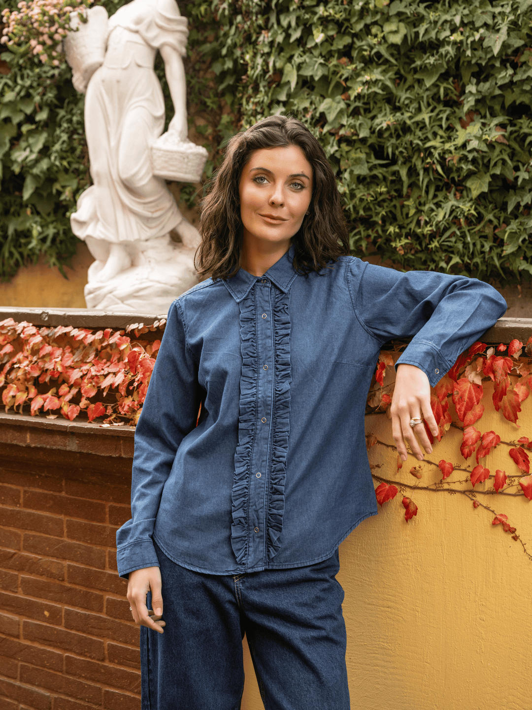 Blusa Denim Vuelos