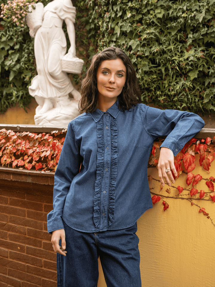 Blusa Denim Vuelos