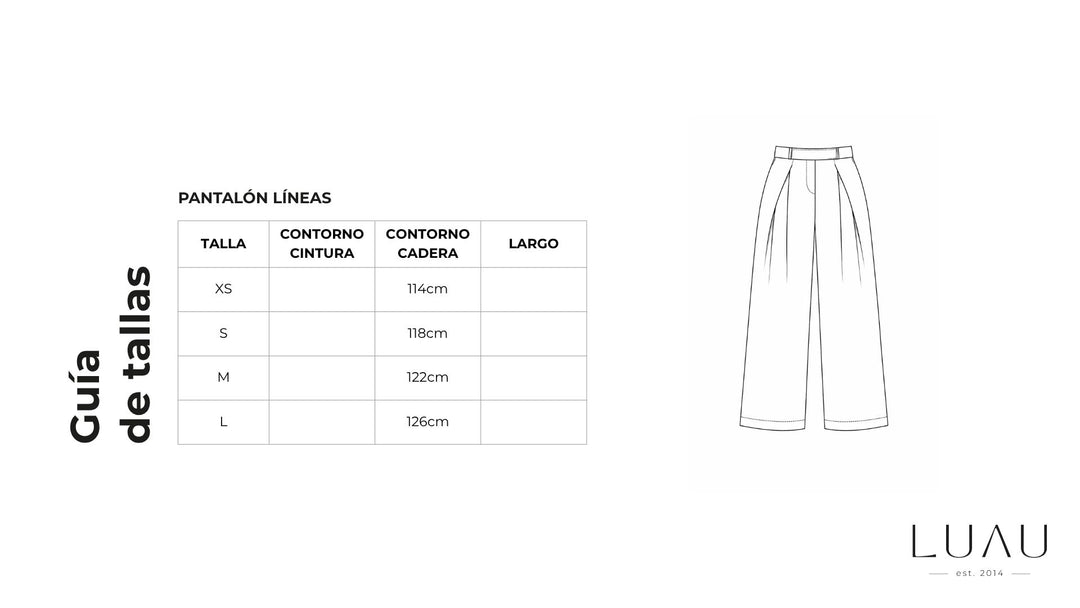 Pantalon Ancho Lineas Beige