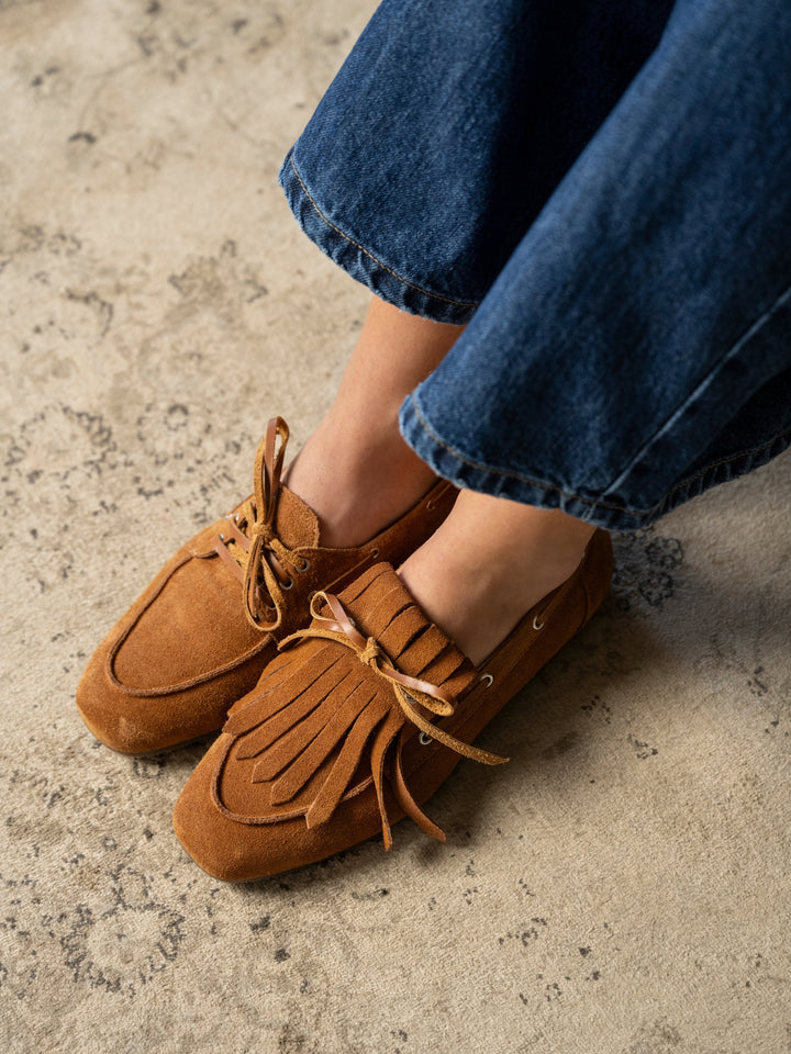Mocasin Portofino Flecos Beige