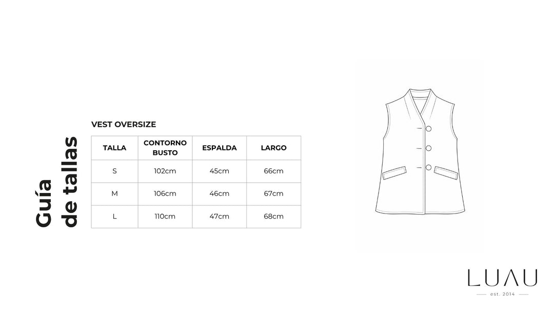Vest Oversize Burdeo