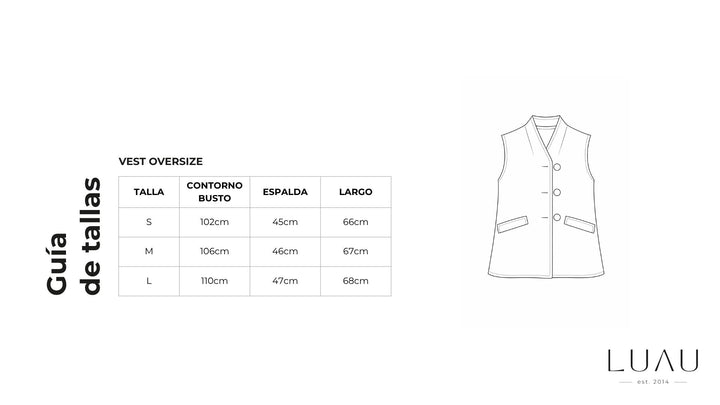 Vest Oversize Burdeo