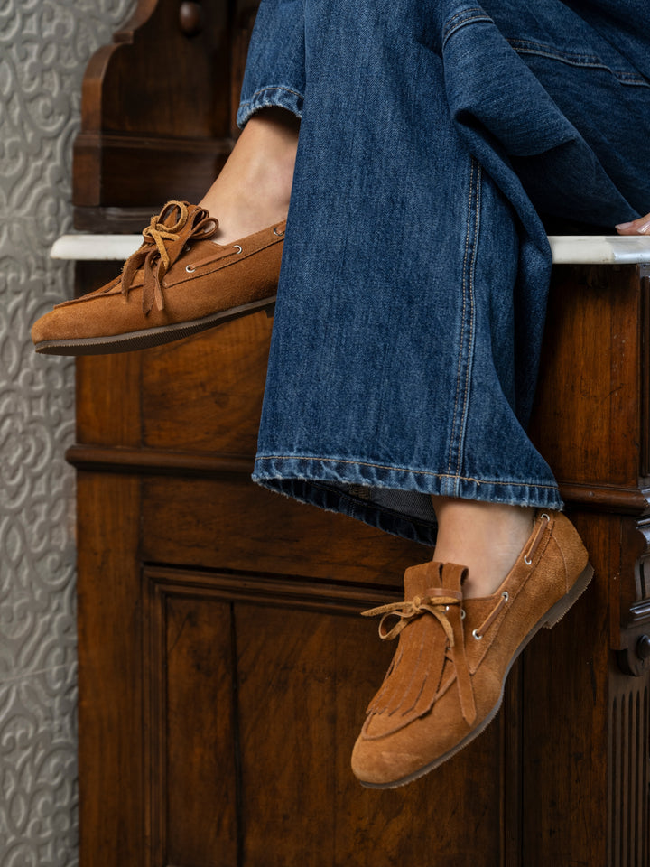 Mocasin Portofino Flecos Beige