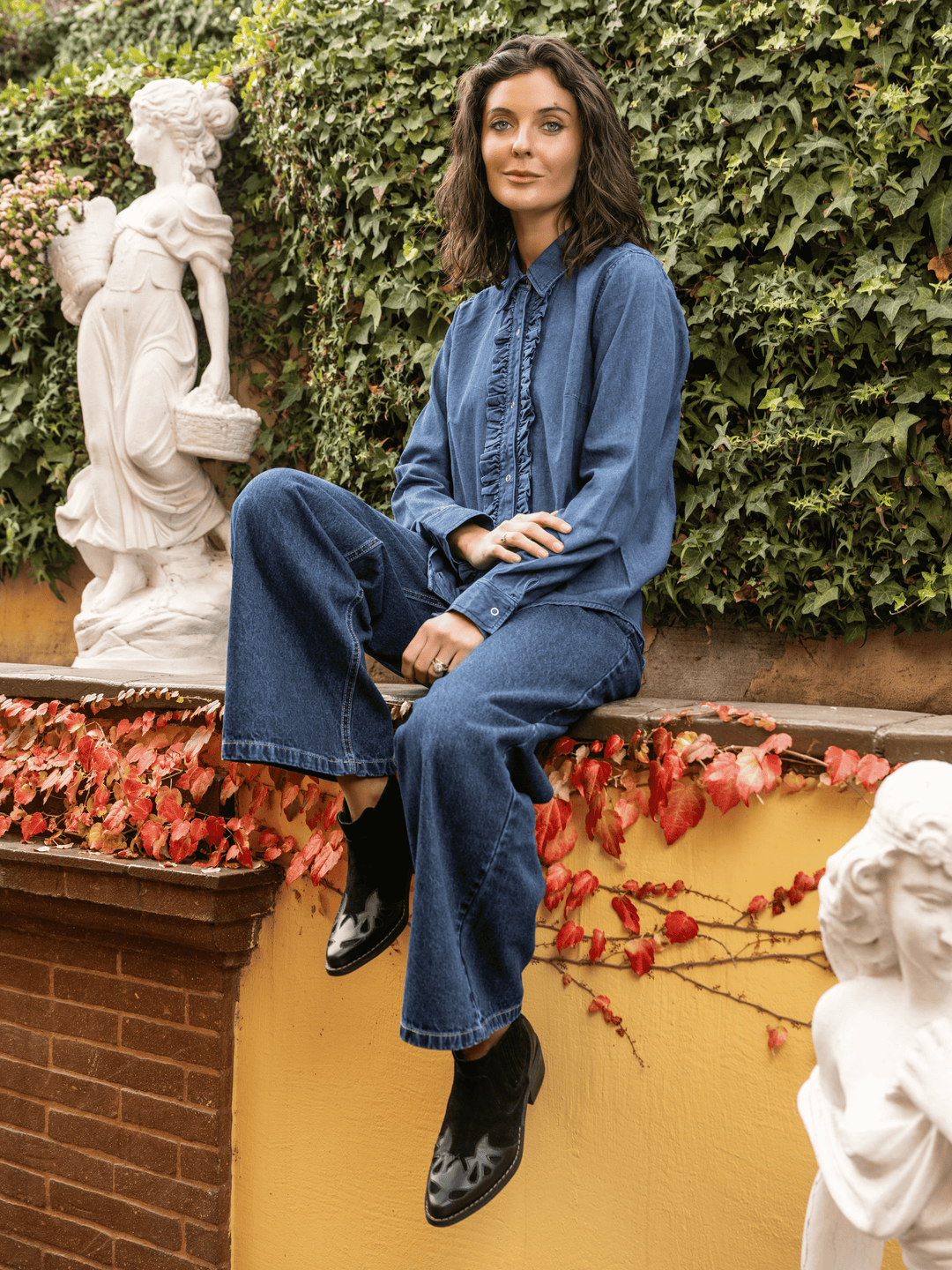 Blusa Denim Vuelos