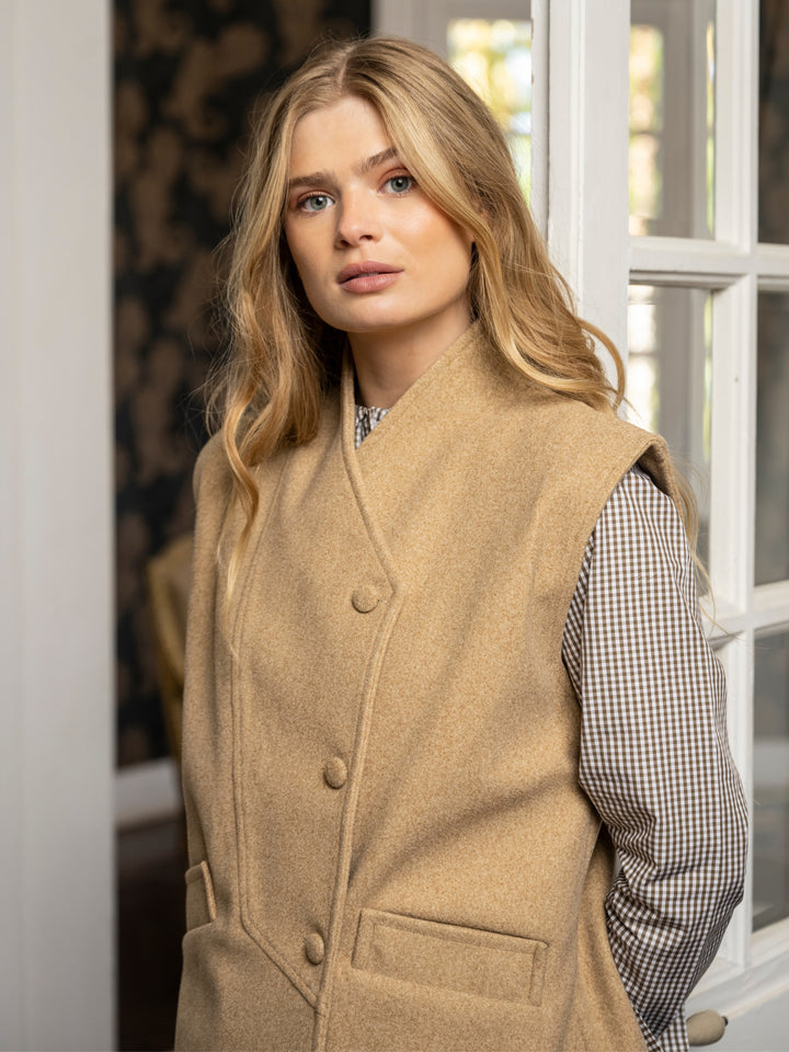 Vest Oversize Camel