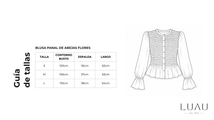 Blusa panal flores cafe