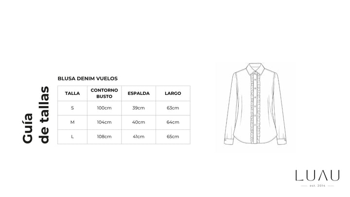 Blusa Denim Vuelos