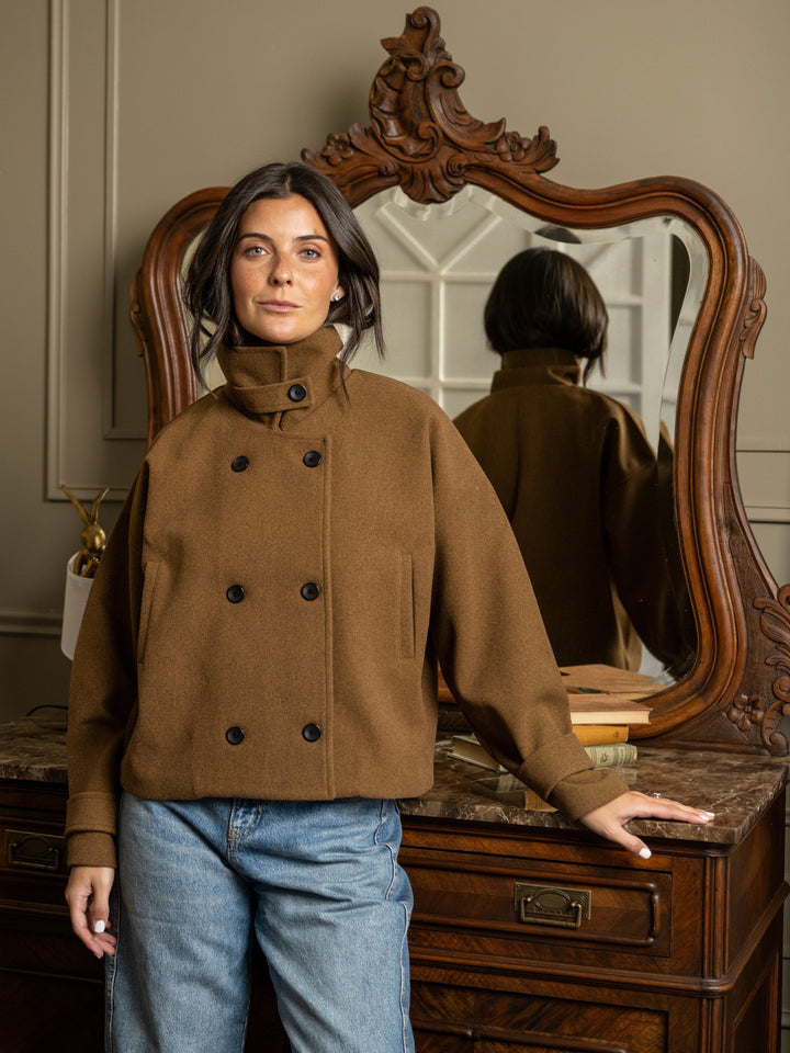 Abrigo Oversize Café