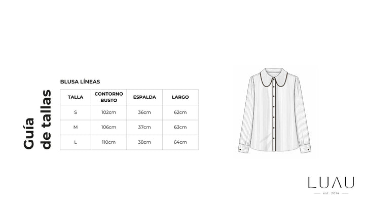 Blusa Líneas Café
