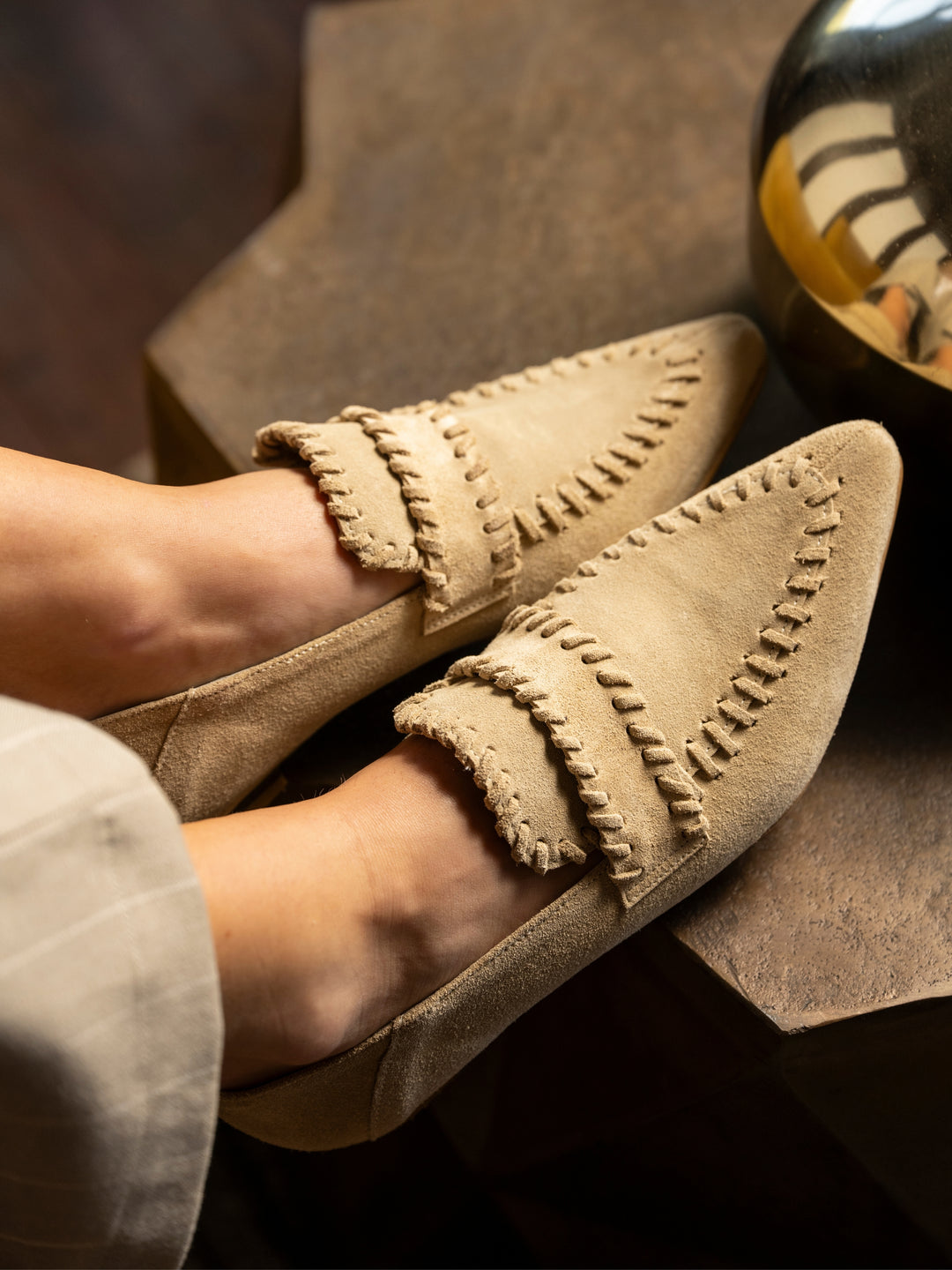 Mocasin Ema Beige