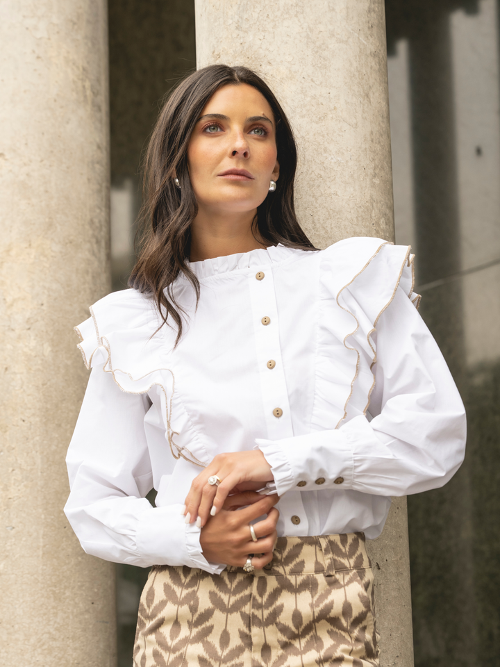 Blusa Vuelos Blanca