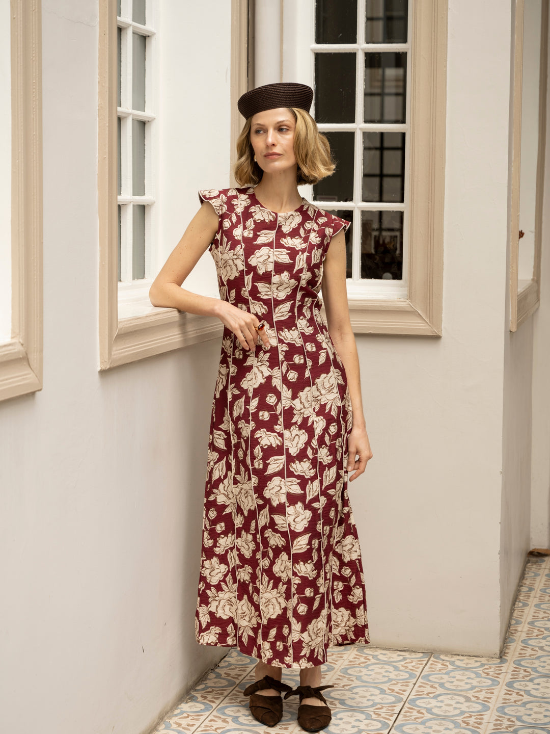 Vestido Gajos Flores