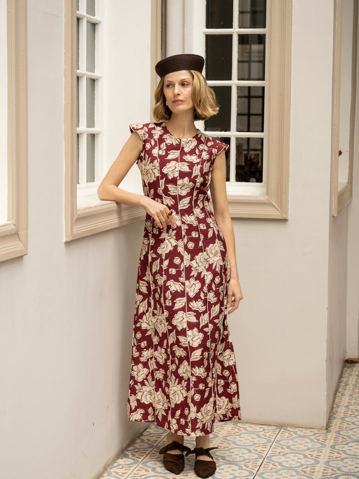 Vestido Gajos Flores