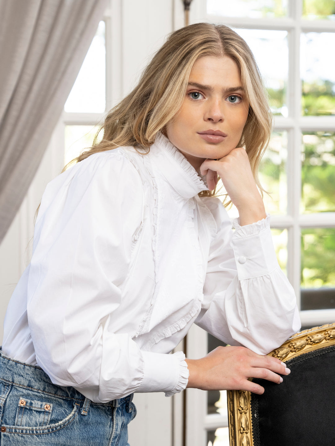 Blusa Romántica Blanca