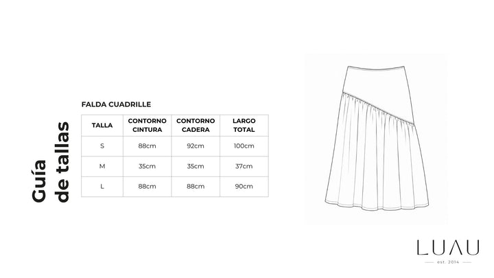 Falda cuadrille