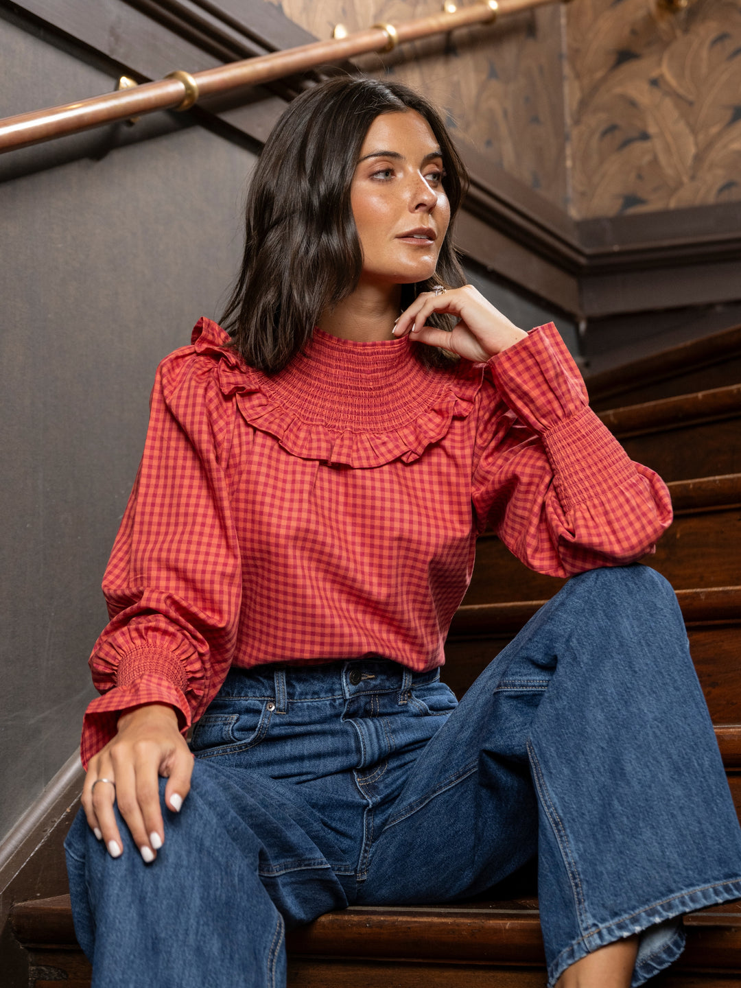 Blusa Panal Cuadros