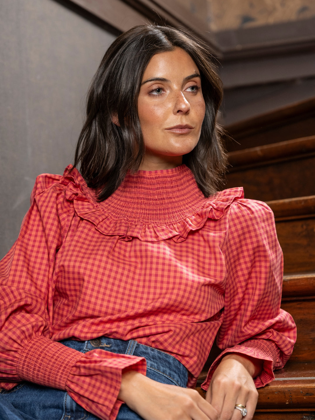 Blusa Panal Cuadros