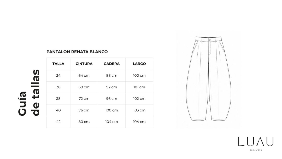 Pantalon Renata Blanco